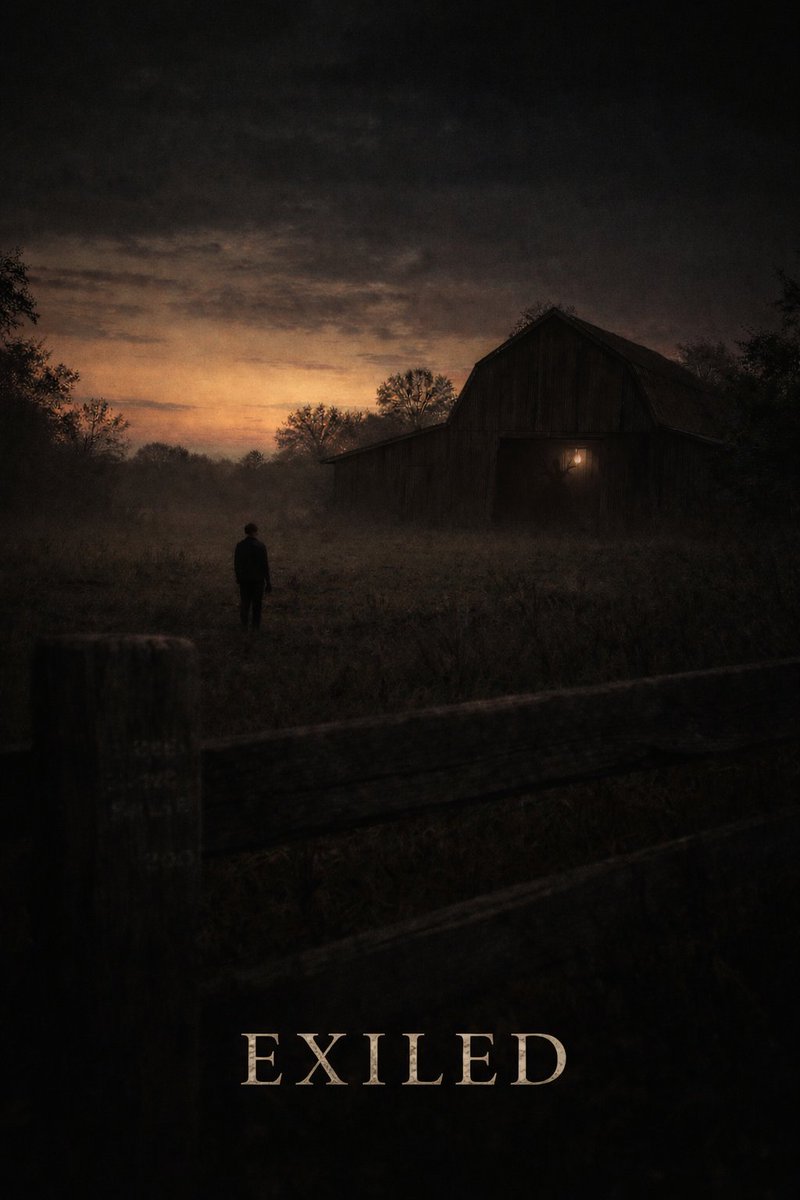 MTGraveStudio's tweet photo. In an isolated religious village, a young man marked as “cursed” begins to vanish from memory itself. As those who acknowledge him disappear, the community is forced to confront whether exile can erase a soul—or awaken something far worse.

-EXILED-
Filming this fall.

https://t.co/KM2j011mxp