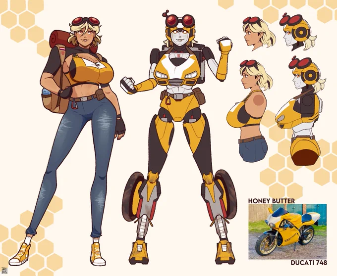 It's my birthday today! I have one final request for the day This is my oc Honey Butter! Sharing my art of her would be amazing