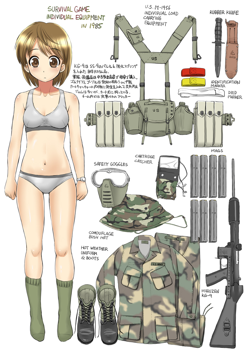 80～90年代初期あたりのサバゲ絵とか描くのも好きです
#私はこういう絵を描いています 