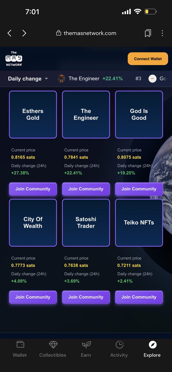 Grow your #bitcoin  confidently on themasnetwork.com and avoid the fear of rug pulls as selling powers the system! 
#stacks $teiko #sbtc