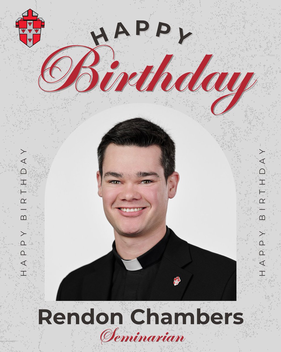 OKCVocations's tweet photo. 🎉Happy Birthday to seminarian, Rendon Chambers! Pray for him and all our seminarians in priestly formation. https://t.co/OQ8eWelCaf