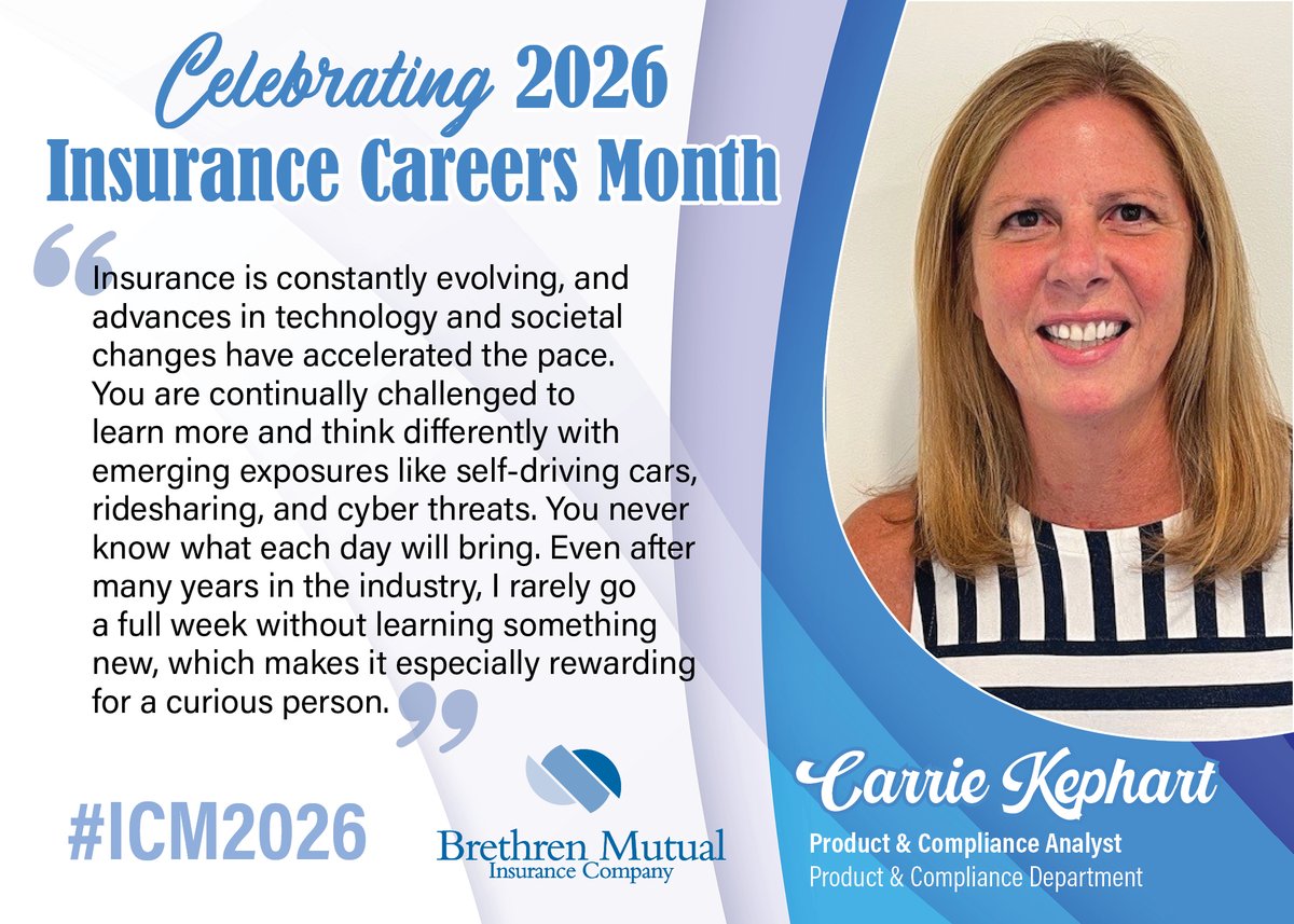 Carrie Kephart (Product &amp; Compliance Analyst) shares why young individuals should consider a career in the Insurance Industry! #ICM2026