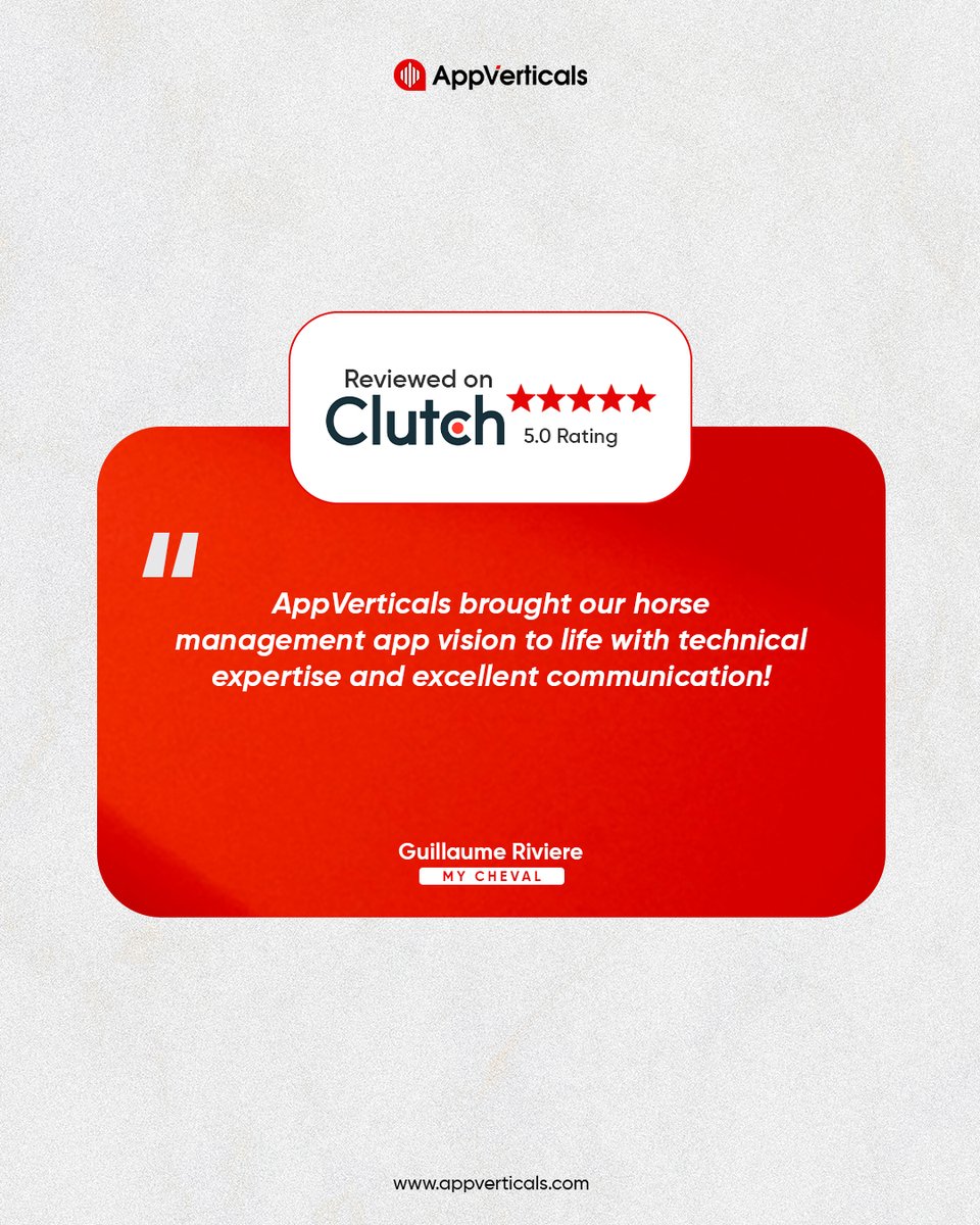 AppVerticals's tweet photo. Another Clutch feedback is in, and the results are 5/5! 

Ready to be our next success story? DM us today!

#SoftwareDevelopment #ClientFeedback #AppVerticals #MobileApps #Clutch #Innovation https://t.co/plwqC7AGQg