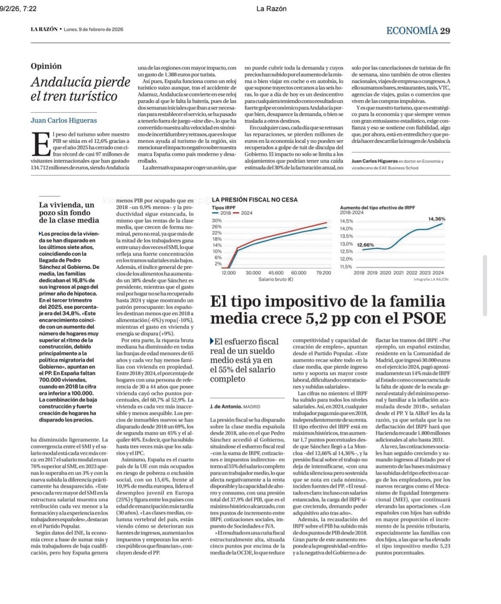 Hay que recuperar a las clases medias. Ninguna Nación prospera sin una inmensa clase media, siendo un país de pequeños propietarios y con ciudadanos libres que no dependan de los pagos del Estado
