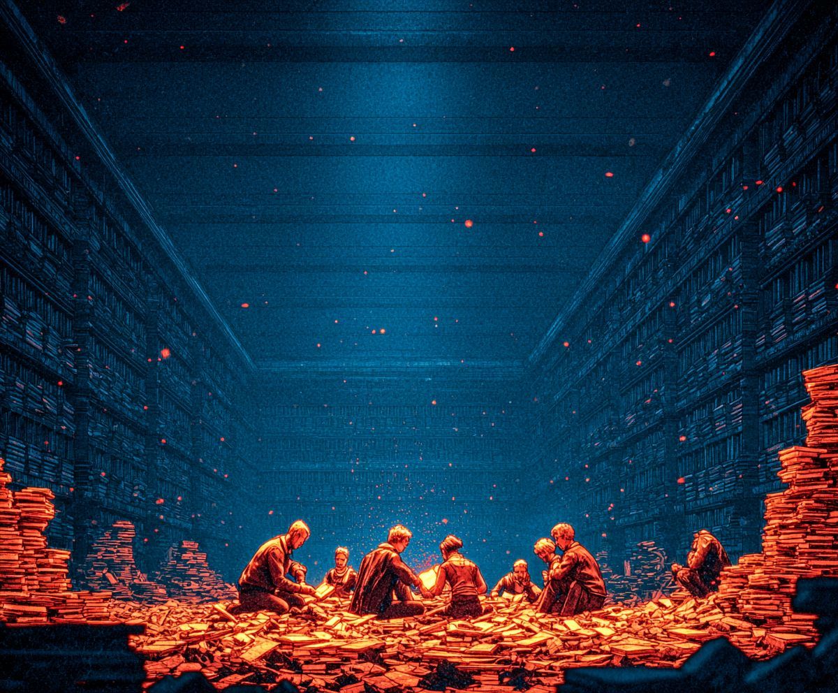 themeekshall's tweet image. They burned the library.
Every shelf. Every spine. Every page that ever told us who we were and what we deserved.
But the people sat in the ashes. Found what survived. And read to each other by firelight.
You can burn every book ever written. You cannot burn what we carry in our…