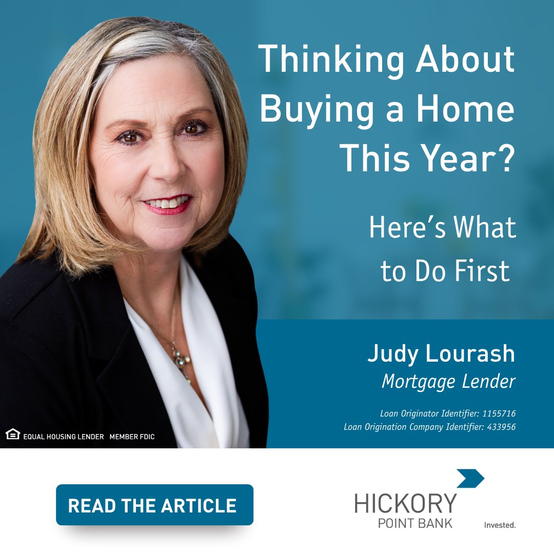 BankwithHPB's tweet photo. Thinking about buying a home this year? 🏡
Judy Lourash shares simple steps to help you start with confidence.
Learn more: https://t.co/e85v5bnHlh
#HomeBuying #HickoryPointBank https://t.co/9FlSMx2HQY