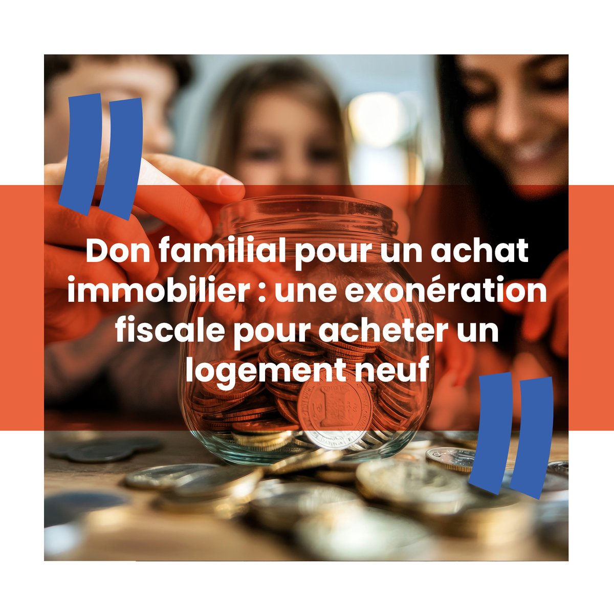 [INFO DE L’IMMO]

#LaLoiDeFinances 2025 permet d’utiliser jusqu’à 300 000 € de #Donation défiscalisée pour acheter dans l’#ImmobilierNeuf.

Une opportunité pour devenir #Propriétaire ou #Investir sans droits de donation➡️ cutt.ly/Ctb5wc3r