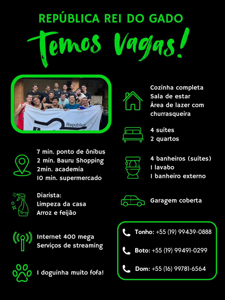 repreidogado's tweet photo. 🏠 | Passou na UNESP - BAURU e tá procurando lugar pra ficar? A Rei do Gado está de portas abertas!!!

Para mais informações, acesse o nosso instagram (link no perfil) e chame um de nossos moradores!!!

#MoreEmRep

UNESP BAURU PASSEI ENGENHARIA APROVADO REPUBLICA VUNESP VESTIBULA https://t.co/fkzkGQD38b