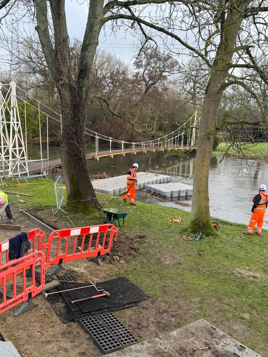 It’s actually stopped raining for a few hours! All smiles whilst breaking down at The Buckinghamshire Golf Club today.
