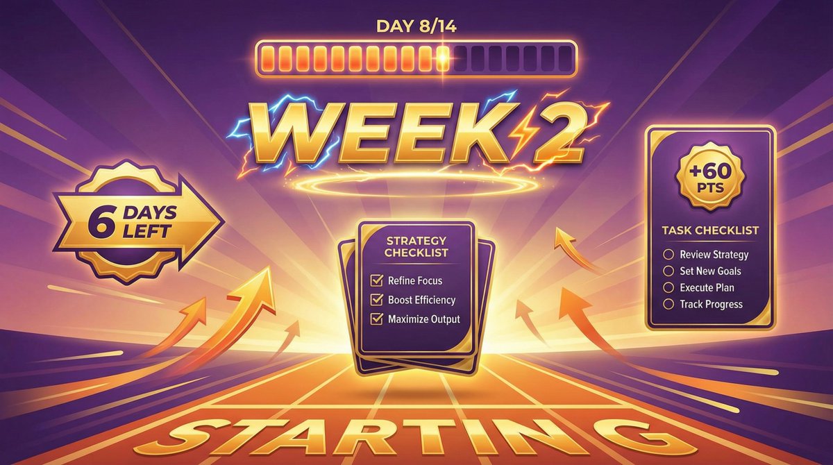 iFig_Network's tweet image. 💪 DAY 8 - Week 2 BEGINS!

Final week to maximize your $IFIG!

Week 2 Strategy:
📌 Don't miss daily check-ins
📌 Complete ALL social tasks
📌 Invite at least 2 friends
📌 Stay active in community

Maximum effort = Maximum rewards!

Today's Tasks (+60 pts):
✅ Like + RT + Comment