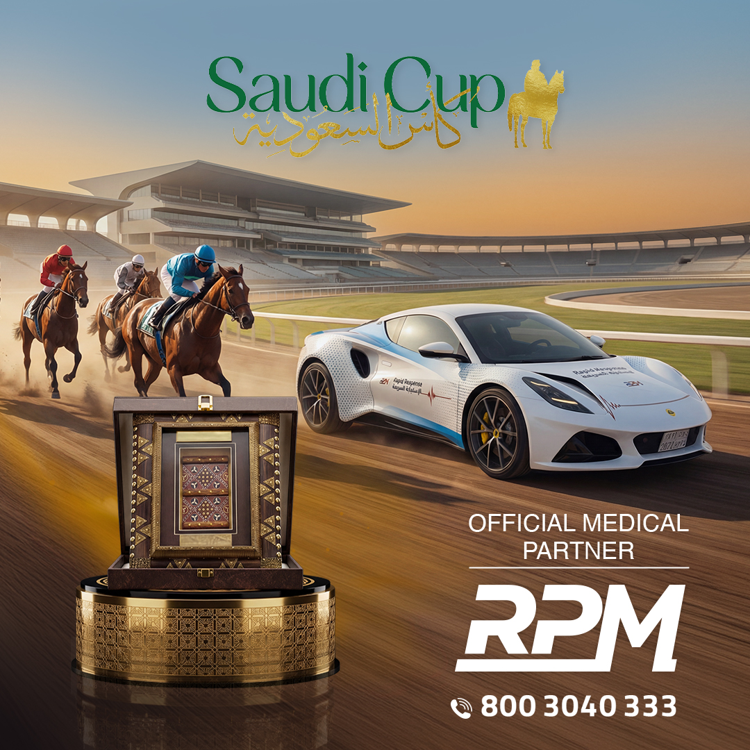 Prepared. Professional. Reliable.

RPM is proud to be the Official Medical Partner of the Saudi Cup, delivering world-class medical support where speed, precision, and safety matter most.