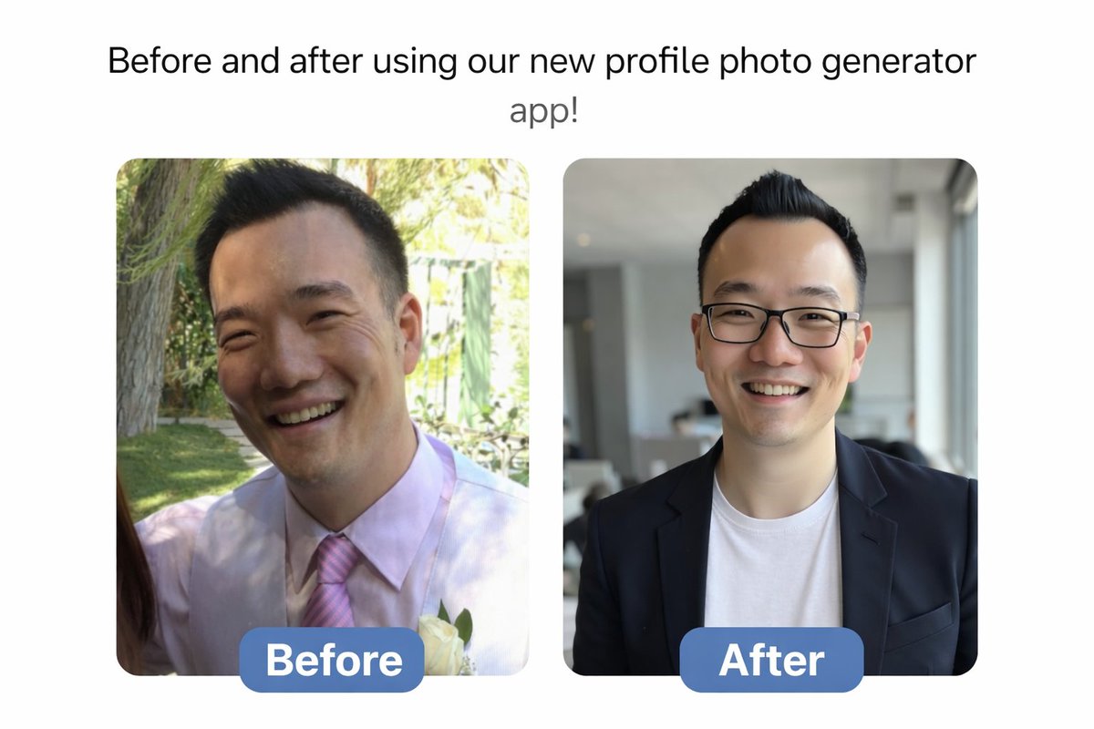 aiprofilephoto's tweet photo. I paid $0 for this headshot.
No studio. No photographer. No scheduling.
Just uploaded a few selfies and let AI do the rest 
Left: casual photo from my camera roll
Right: AI-generated professional headshot
Try it free → https://t.co/fpHUnbTcYb #AIheadshots #professionalphotos https://t.co/bm52JgU9Vq