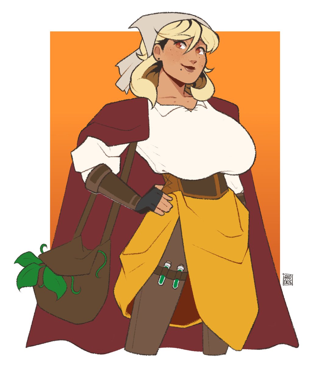 It's my birthday today! I have one final request for the day 🫶

This is my oc Honey Butter! Sharing my art of her would be amazing 💛💛