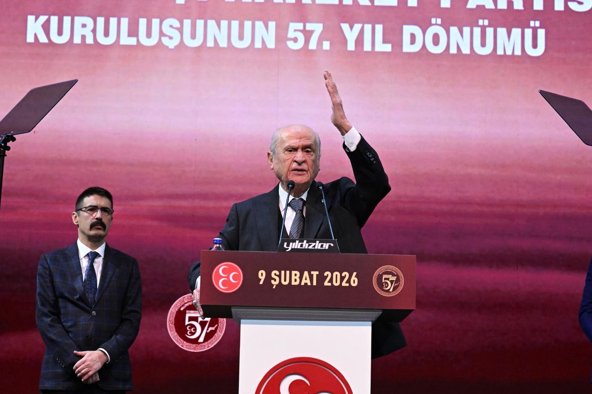 MHP_Bilgi's tweet photo. Genel Başkanımız Sayın Devlet BAHÇELİ, partimizin kuruluşunun 57. yıl dönümü münasebetiyle düzenlenen “Şanla Şerefle 57. Yıl” programına katıldı. https://t.co/jQxh2VDvme