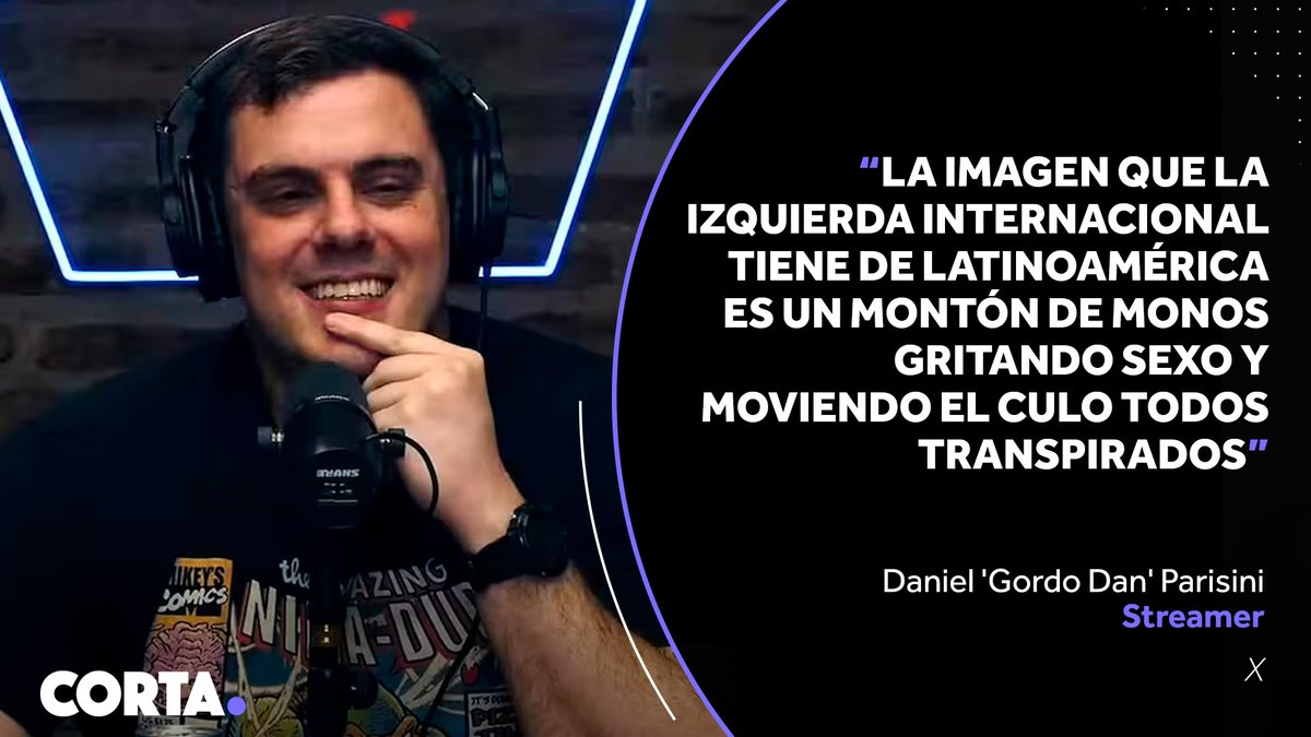 somoscorta's tweet image. La reacción de Daniel 'Gordo Dan' Parisini al show del #SuperBowl de Bad Bunny.

corta.com