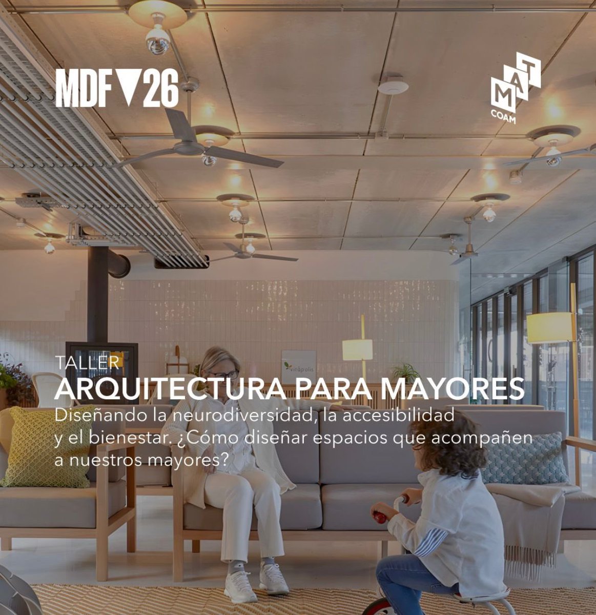 _romerovallejo's tweet photo. Este jueves en el Colegio Oficial de Arquitectos de Madrid participamos en la jornada profesional ARQUITECTURA PARA MAYORES

Os esperamos

📆 Jueves 12 Febrero 2026
🧭 11h
📍 @Matcoam | 3a planta del @COAMadrid 

#romerovallejo #vitaplis #coliving #seniorliving @Vitapolis https://t.co/F3U6jKEGh5