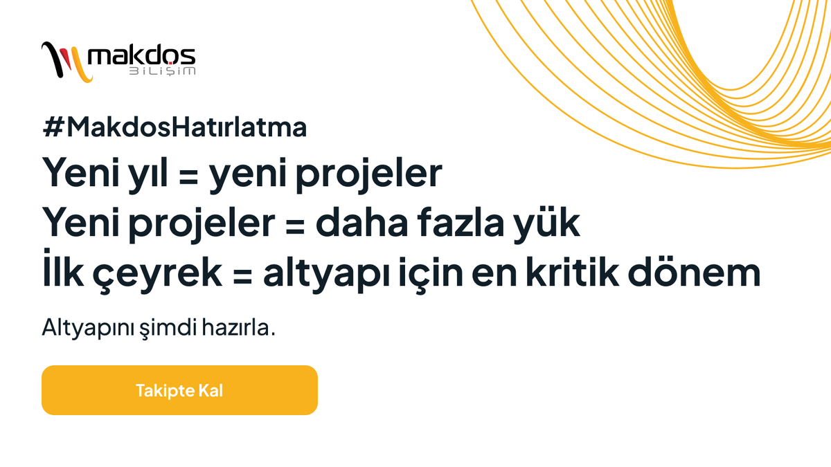 makdoscloud's tweet photo. Yeni yıl yeni projeler demek.
Bu da altyapı için en kritik dönemin ilk çeyrek olduğu anlamına geliyor.
↺ RT / ❤️ Beğeni
#Makdos #IT https://t.co/8O4YbCHAfl