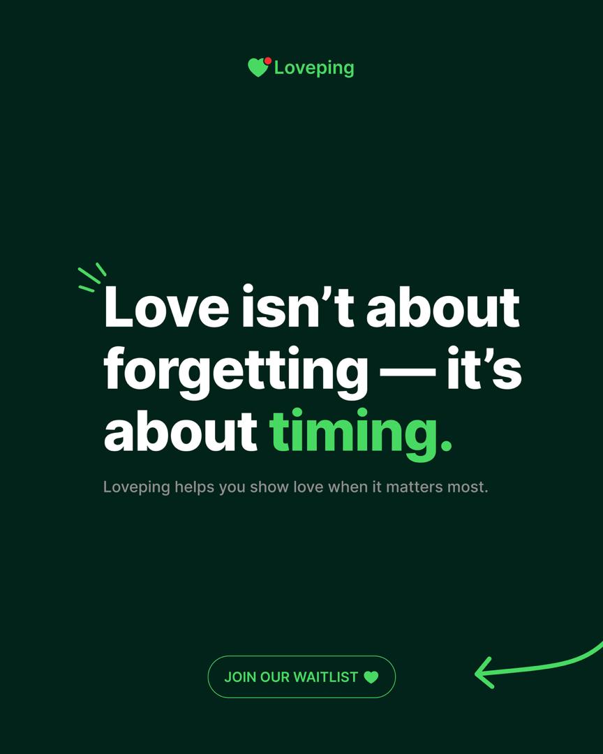 GetLoveping's tweet photo. There are moments you meant to say something. 
Moments you meant to show up. 
Moments you meant to remember.  

Not because you don’t care — but because life gets busy.  That’s what we’re building with Loveping.  

A Thread 
#love #couplechallenge #Valentine https://t.co/SGFSFM4xaB