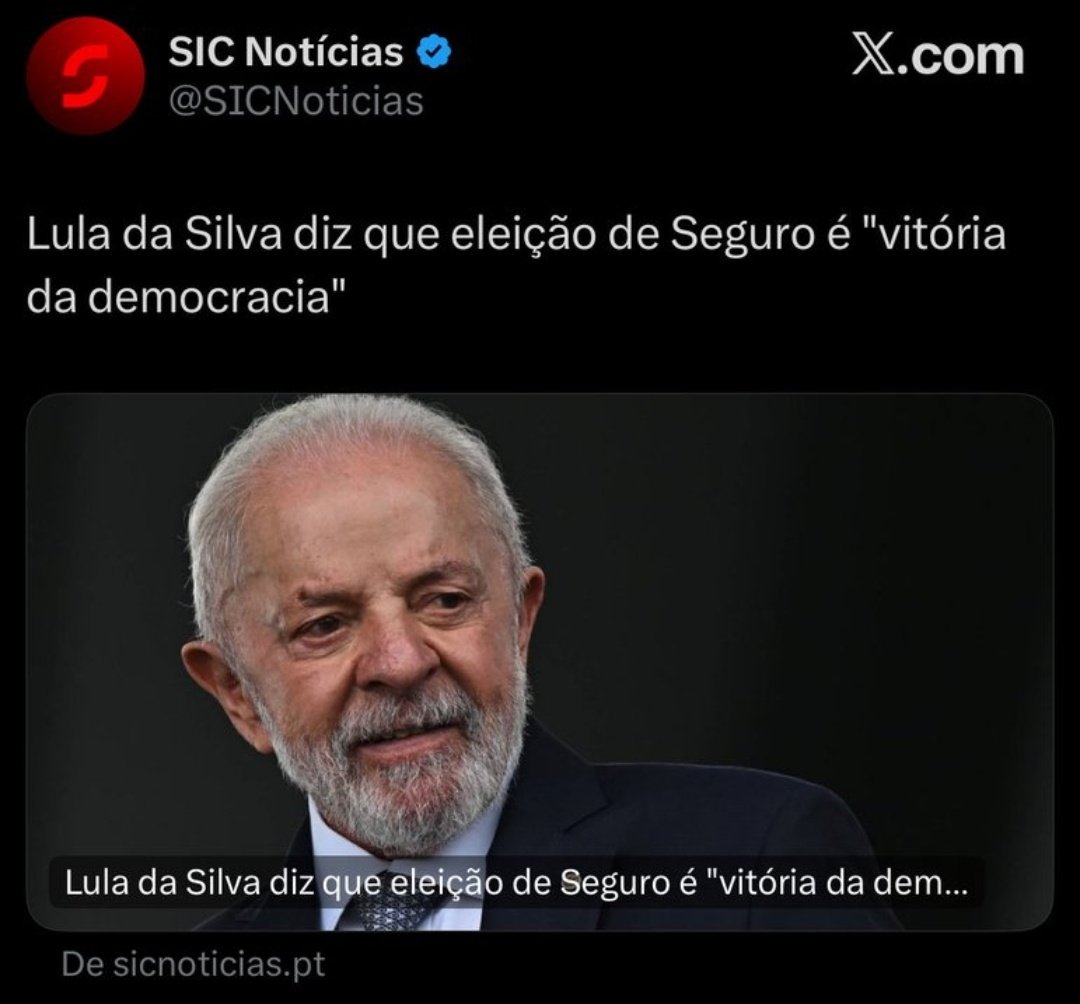 Quando um criminoso ladrão apoia o teu oponente, significa que estas do lado certo