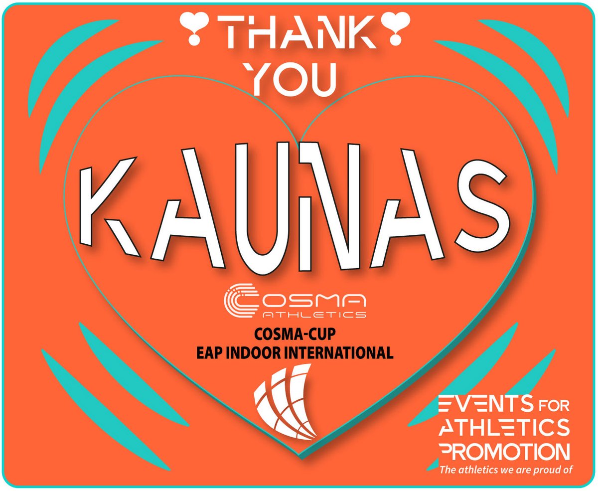 EAPCircuit's tweet photo. Thank you EAP Kaunas, Cosma Cup ! Marvellous indoor meeting with top performances `@eapcircuit https://t.co/dmPIV9ndbd