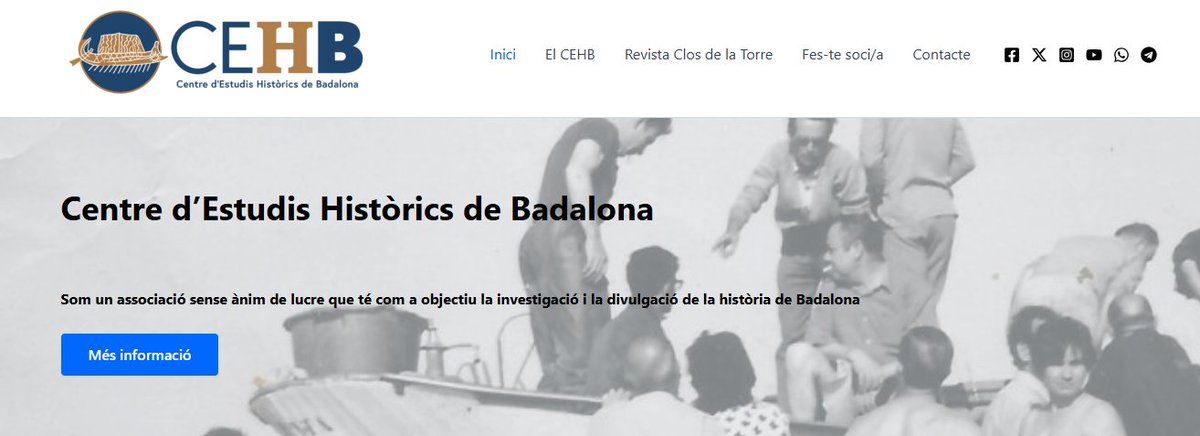 Bon dia! Aquesta setmana comencem amb una notícia que ens fa molta il·lusió: ja tenim pàgina web! De moment és una web senzilla, que esperem anar treballant i omplint de més contingut progressivament. Esperem que us agradi 😊 #Badalona
Pitgeu aquí 👉cehbadalona.cat