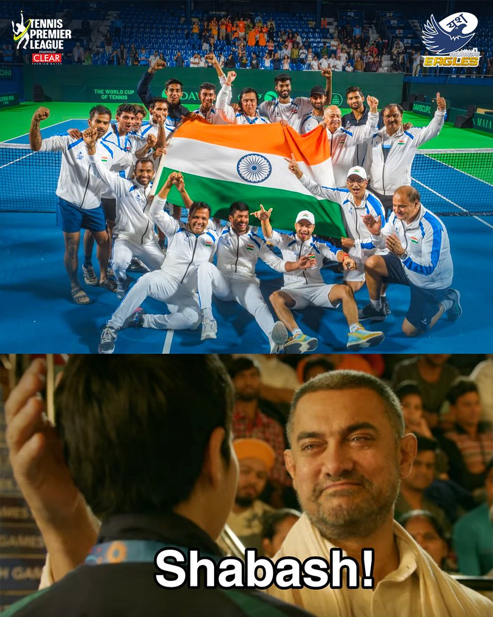 MumbaiRoyalsTPL's tweet photo. 𝙎𝙚𝙘𝙤𝙣𝙙 𝙧𝙤𝙪𝙣𝙙, 𝙝𝙚𝙧𝙚 𝙬𝙚 𝙘𝙤𝙢𝙚! 👊🇮🇳

India march on in the Davis Cup Qualifiers 2026! 🎾

#DavisCup #YashMumbaiEagles #FlyWithTheEagles https://t.co/fP5I0GbBs5