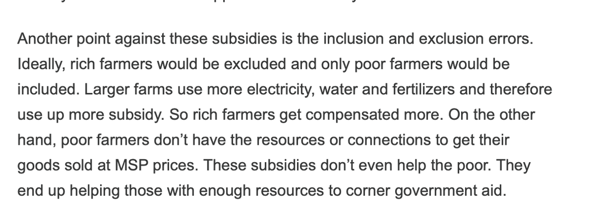 Coolbaap's tweet photo. Only the rich framers benefit from MSP and subsidies. https://t.co/sitlI9zy7w