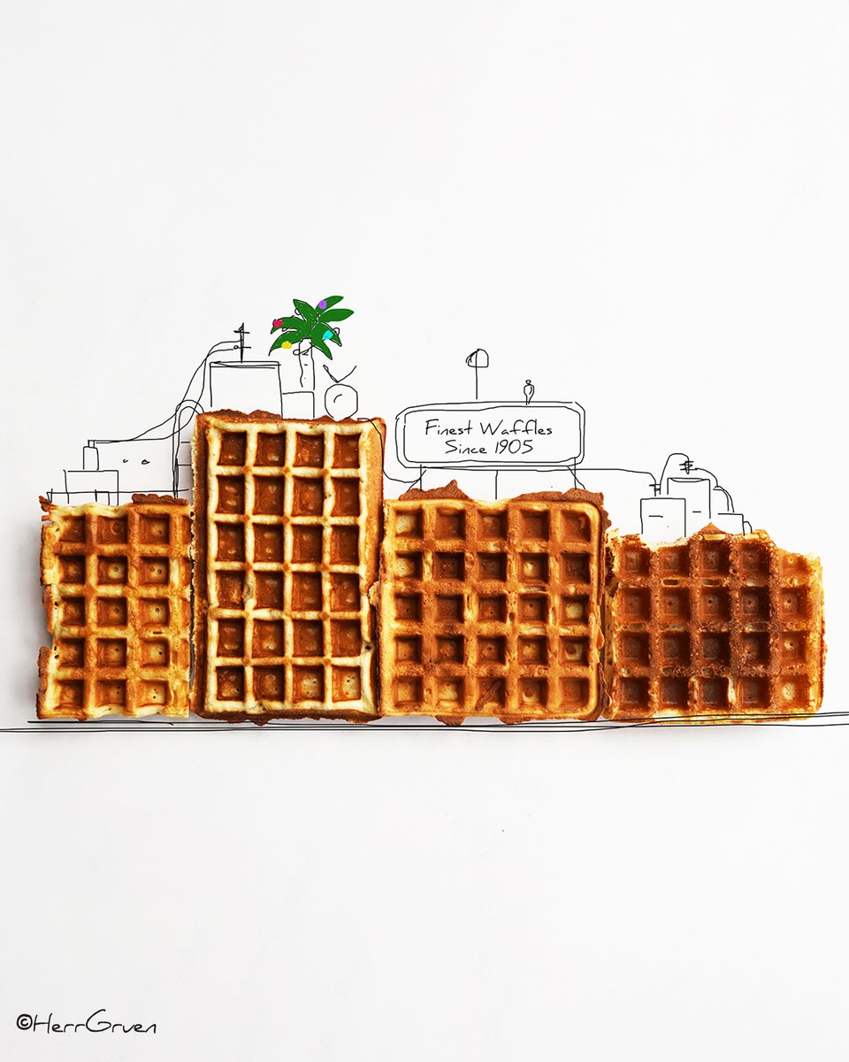 HerrGruenkocht's tweet image. Waffletown
A magical place.
Someday, you might get to know it.
#Waffles #Magic #Town #Place #HerrGruenkocht #FoodArt #Illustration