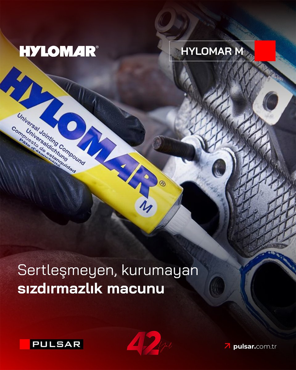 Üretim dünyasıyla tanıştığı ilk tarihten beri en iyilerin tercihi olarak bilinen Hylomar M, sertleşmeyen ve kurumayan malzeme yapısı ile kullanıldığı iş kollarında en çok tercih edilen sızdırmazlık macunlarının başında gelir.

#pulsarkimya #hylomar #sızdırmazlıkmacunu