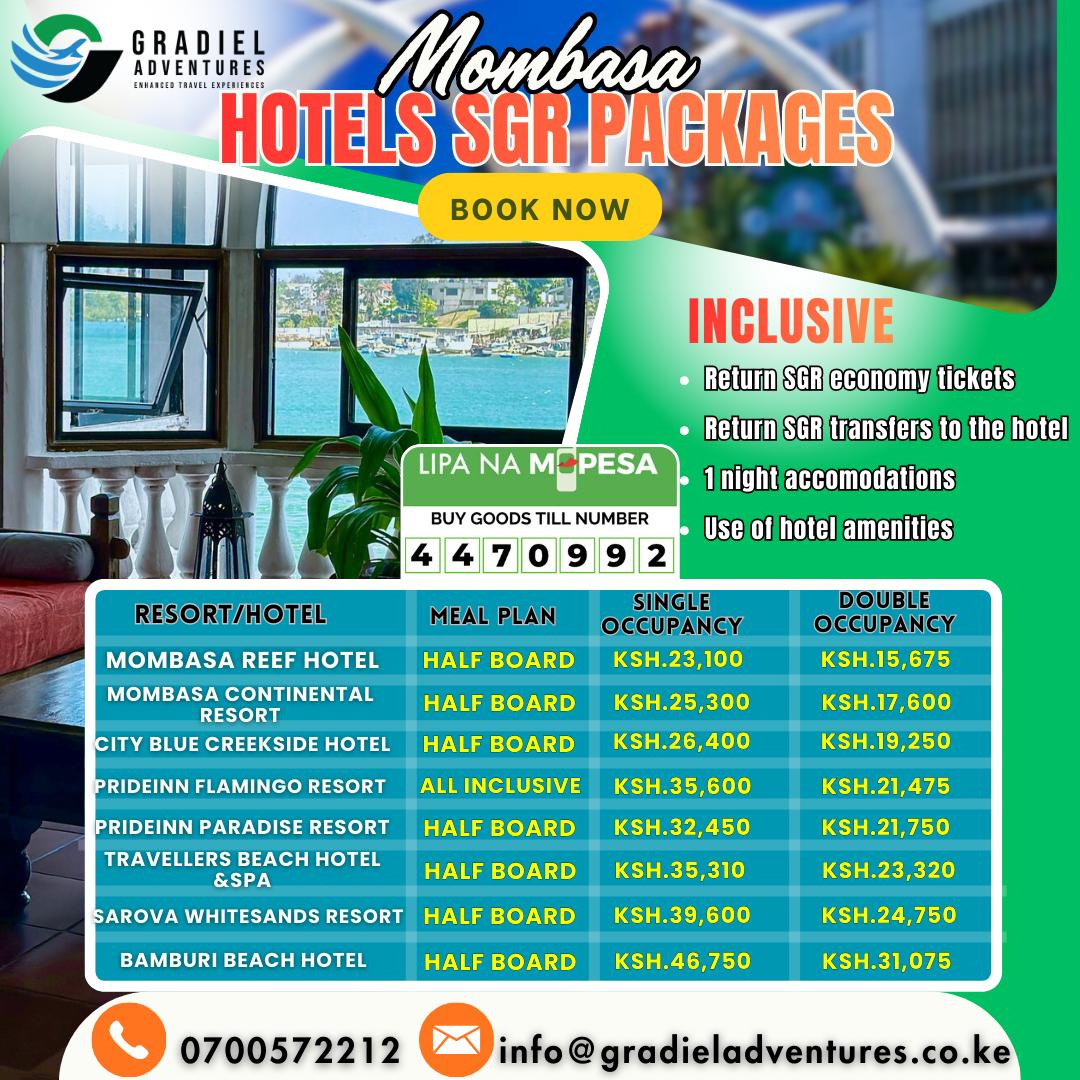 gradieltours's tweet photo. Dreaming of a coastal escape?
📷 Call/WhatsApp: 0700 572 212
📷 Email: info@gradieladventures.co.ke

📷 Website: https://t.co/zVcBwl8gQ3

📷 Lipa na M-Pesa Till: 4470992

#GradielAdventures #ExploreKenya #MombasaGetaway #SGRtoMombasa #TravelKenya #MagicalKenya #KenyaCoast https://t.co/dHBSEGXIKH