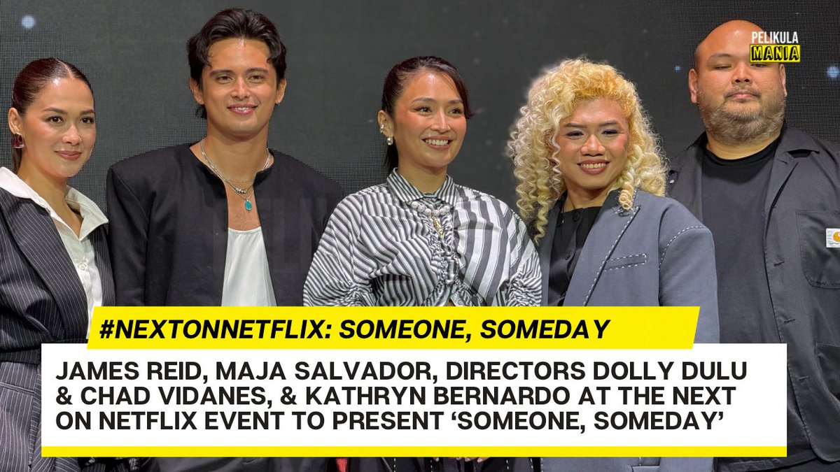 Watch the short Q&amp;A with #JamesReid, #MajaSalvador, directors Dully Dulu and Chad Vidanes and #KathrynBernardo at the #NextOnNetflix presenting 'SOMEONE, SOMEDAY'

youtu.be/_2QzSK8_-w0
