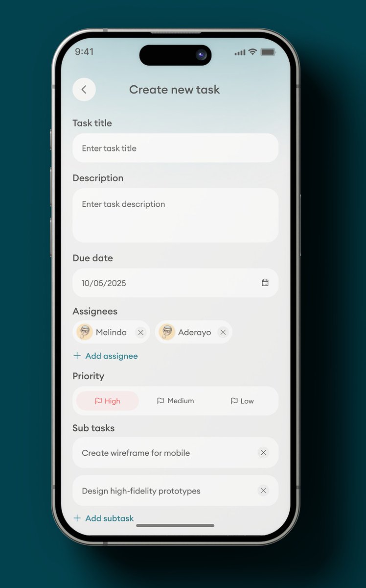 OyinnB's tweet photo. Most task apps waste your focus. I made one where you instantly see your tasks, mark progress, adjust priorities, and move work forward-  no clutter, no headache.

#UXDesign #Productivity #TaskManagement #DesignThinking #Focus https://t.co/LCVJUrRIil