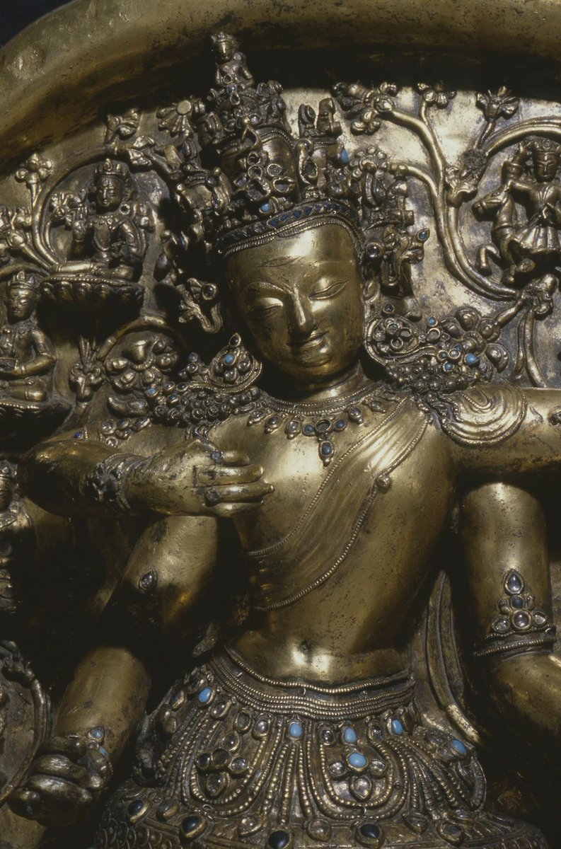 Yaduvam's tweet photo. Rahu, Lord of the Planets, c. 1370 CE, Tibet. https://t.co/6gss2s0NR8