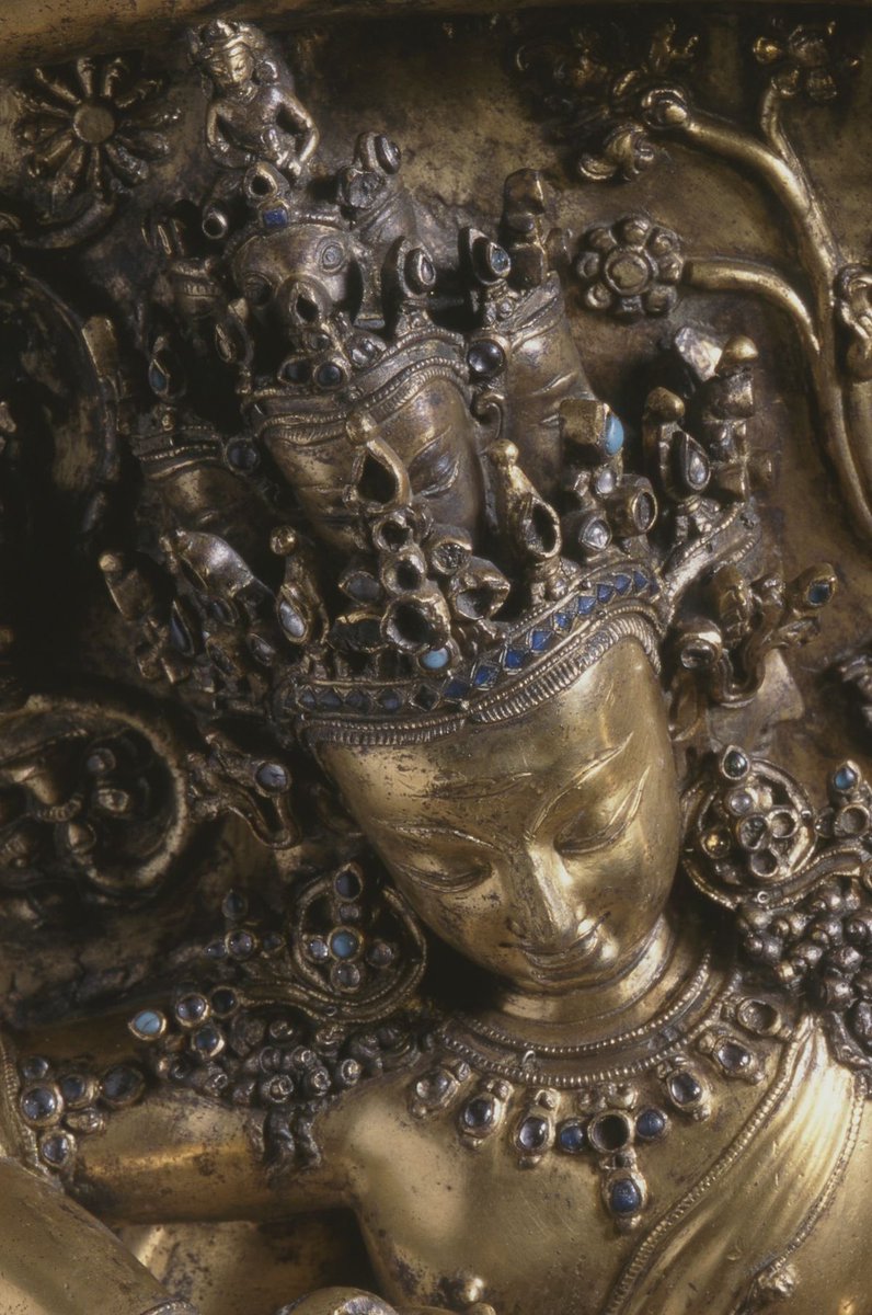 Yaduvam's tweet photo. Rahu, Lord of the Planets, c. 1370 CE, Tibet. https://t.co/6gss2s0NR8