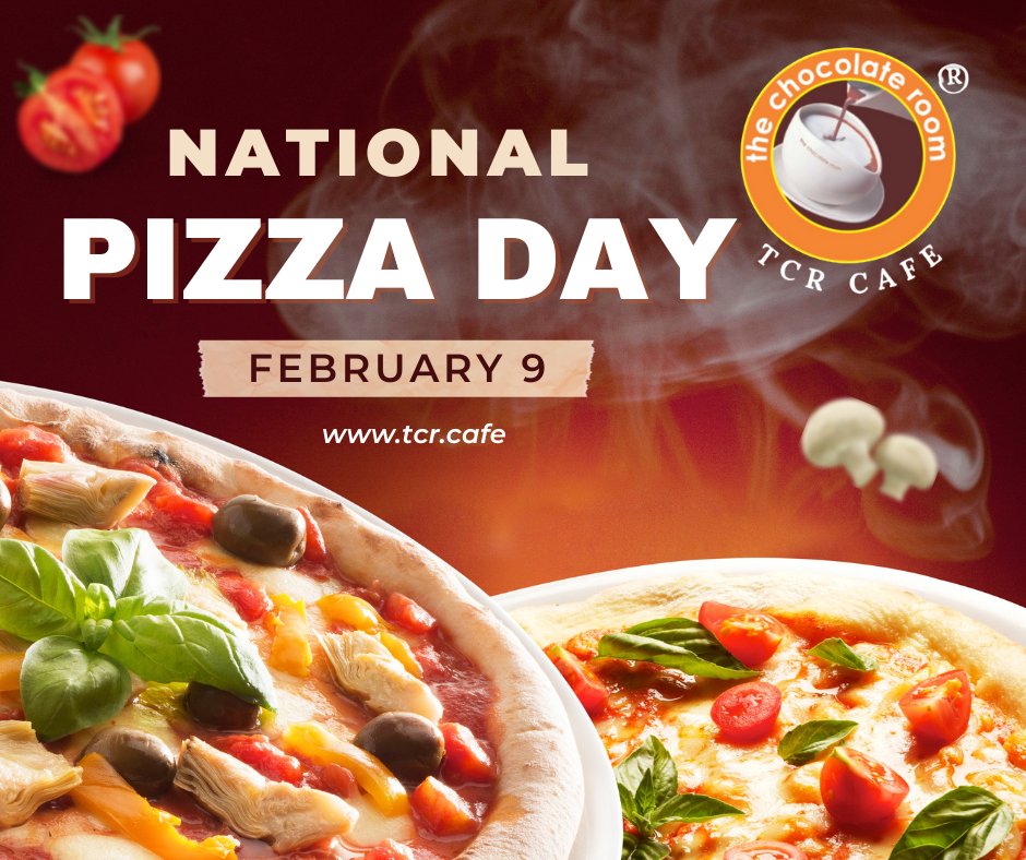 tcrcafe's tweet photo. National Pizza Day calls for extra cheese and special treats 🍕🔥 Visit us today!
In crust we trust 🍕 Happy National Pizza Day!

#franchise #tcrcafe #cafe #public #italian https://t.co/0CPyeGhpdO