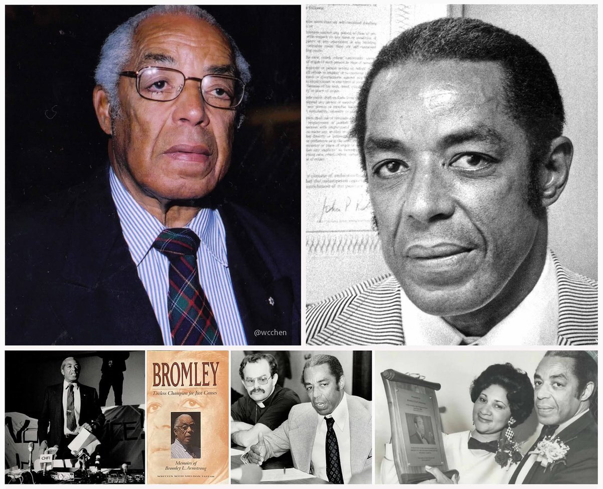 wcchen's tweet photo. It is our duty to uplift the human spirit and make our own individual contributions to the furtherance of humanity.

Bromley Armstrong (9 Feb 1926 – 17 Aug 2018) #Jamaican-Canadian civil rights leader, born 100 years ago today, in #Kingston. Left #Jamaica aged 19; prominent leader in struggle to end workplace discrimination in #Canada; founded several organisations. #Caribbean 
https://t.co/WNlbGbe7Lv