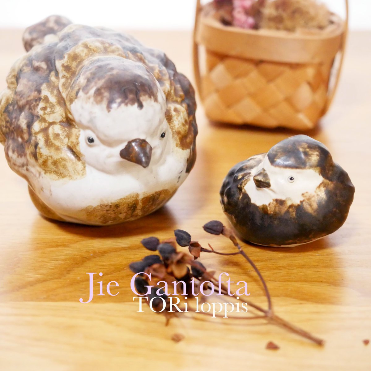 スウェーデンのJIE Gantofta社にて、エリック・エングクヴィストがデザインした陶器の鳥たちが入荷しました。

スウェーデン人陶芸家、エリック・エングクヴィストによる愛らしい鳥のフィギュリンは、手描きならではの温かみと、ブラウンの美しい釉薬が、生き生きとした表情を生み出しています。