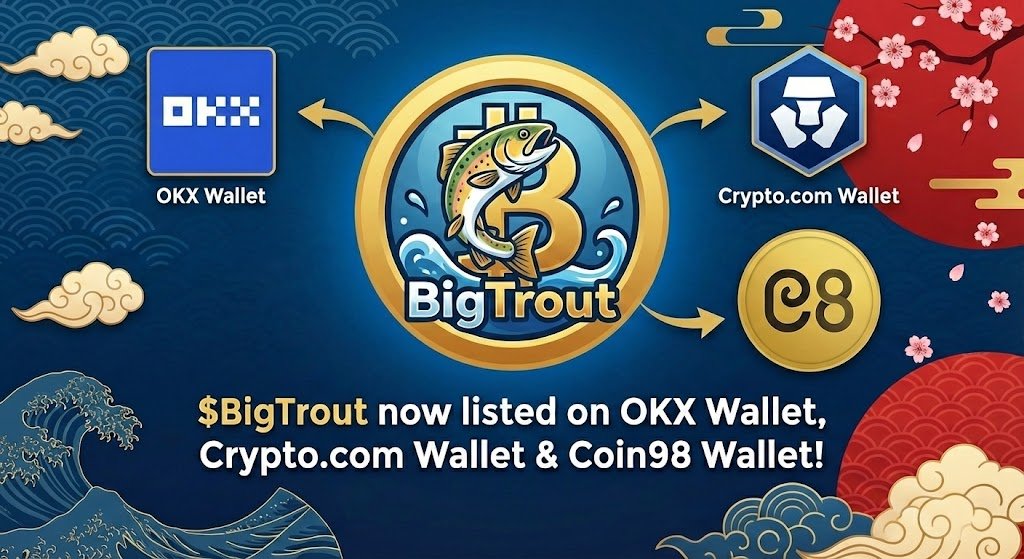 BigTrout300's tweet image. $BigTrout now VERIFIED &amp;amp; available to trade on @wallet , @cryptocom &amp;amp; @coin98_wallet. 

We are real, we are here, we are waiting to work with ALL of you. 

Love from BT300 🇯🇵🇨🇳🇰🇷 🌎🌍🌏

Only CA: EKwF2HD6X4rHHr4322EJeK9QBGkqhpHZQSanSUmWkecG