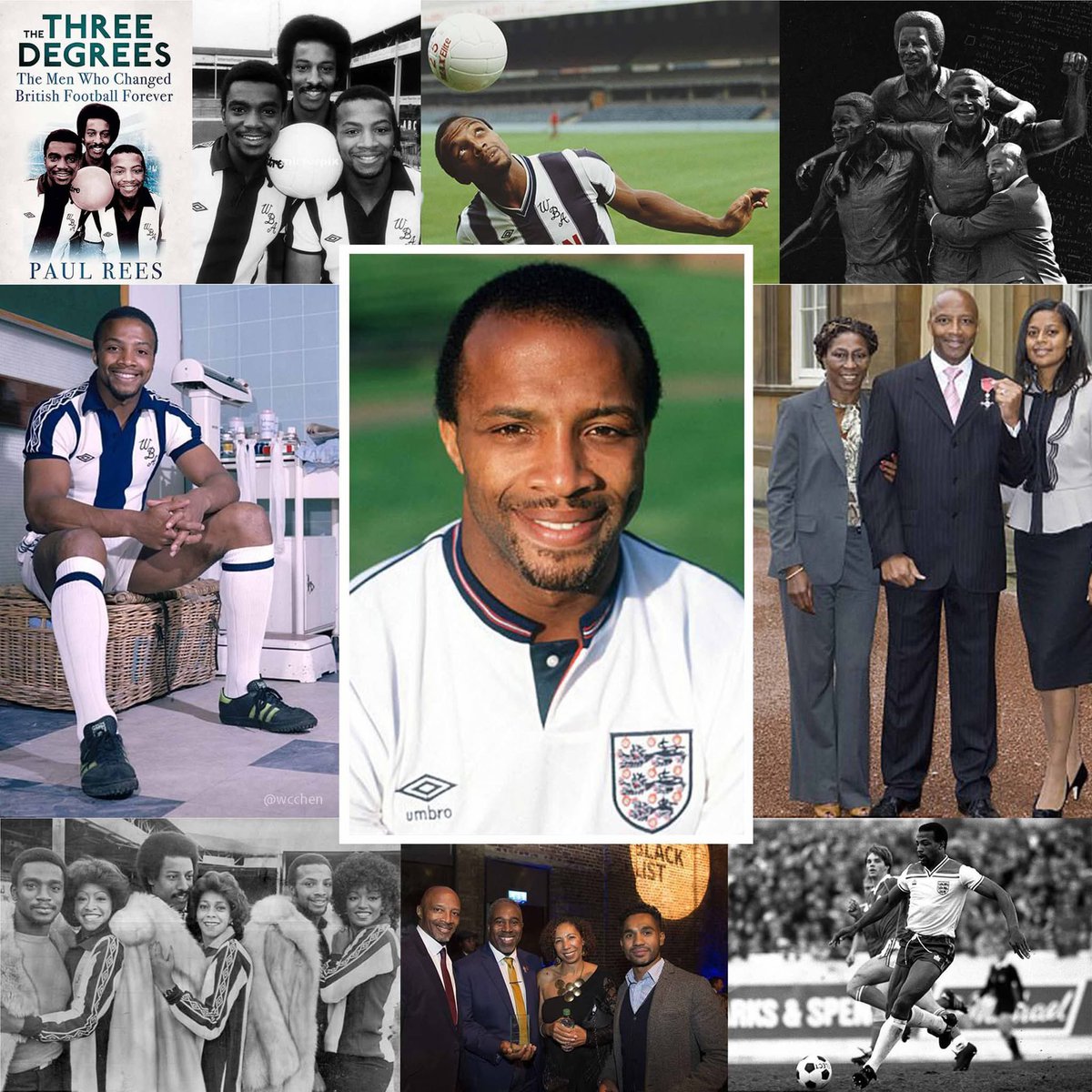 wcchen's tweet image. Cyrille Regis (9 Feb 1958 – 14 Jan 2018) groundbreaking English footballer, born 68 years ago today in Maripasoula, French Guiana, to Robert Regis, labourer from #SaintLucia and Mathilde Regis, seamstress. 19 year career; 614 league appearances; 158 goals. Late 70s with Laurie