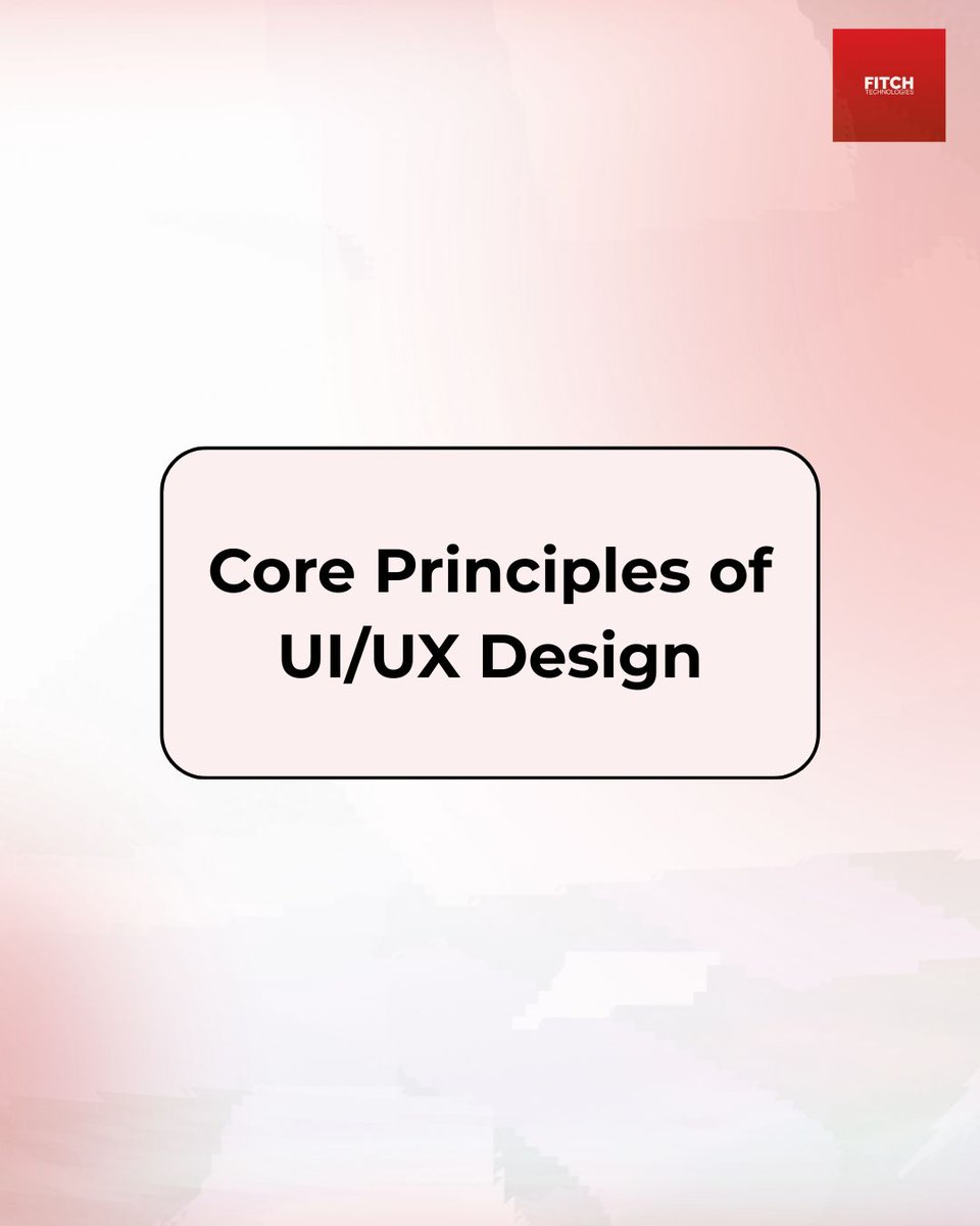 FitchTechnolog1's tweet photo. Good design is not about adding more. It is about making decisions easier for users. These UI and UX principles guide how people see, click, and act on your product.

#UIUXDesign #ProductDesign #WebDesignTips #UXPrinciples #DesignThinking #UserExperience #DigitalDesign https://t.co/2jedneDMGr