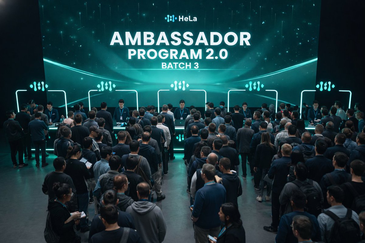 Hela_Network's tweet photo. Everyone planned to apply “later.”
Later never came.
The counters filled.
The lines kept moving.

No announcements. No reminders.
This is what real demand looks like.

𝐇𝐞𝐋𝐚 𝐀𝐦𝐛𝐚𝐬𝐬𝐚𝐝𝐨𝐫 𝐏𝐫𝐨𝐠𝐫𝐚𝐦 𝟐.𝟎, 𝐁𝐚𝐭𝐜𝐡 𝟑 
Limited slots. Active selection. Real momentum.

Some people are already inside the ecosystem, building position and visibility.
Others are still watching the door.

Momentum doesn’t wait for hesitation.
Opportunities don’t reopen.

Why are you still waiting?
https://t.co/nDqsLQPN2G