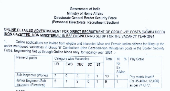 PLEASE RELEASE PHASE-II EXAM DATE OF BSF JE . WE ARE WAITING FOR CBT EXAM DATE OF BSF JE .
<a href="/BSF_India/">BSF</a> 
<a href="/PIBHomeAffairs/">PIB - Ministry of Home Affairs</a> 
<a href="/AmitShah/">Amit Shah</a>