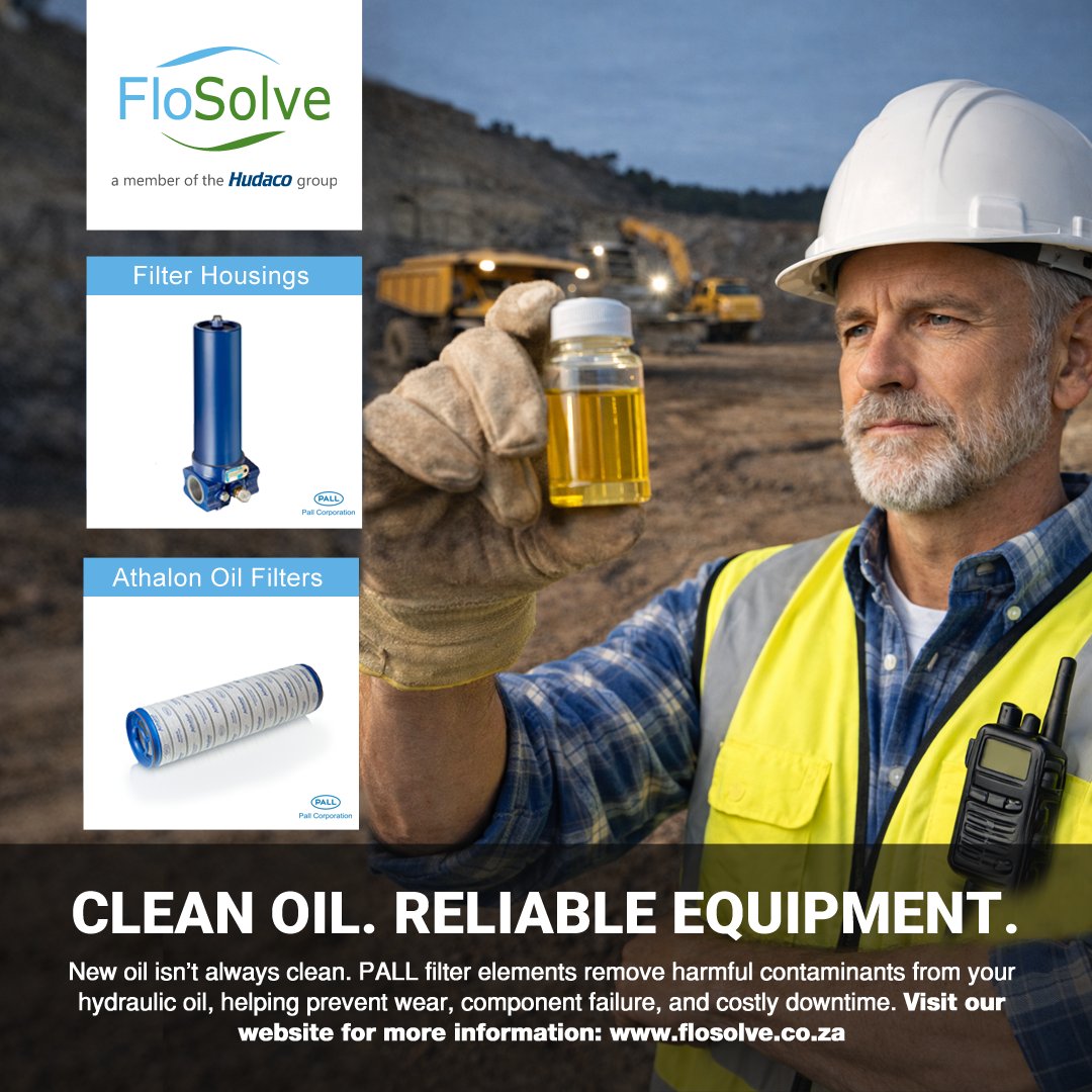 FlosolveSA's tweet photo. Clean oil protects hydraulics. PALL Beta-rated filters remove harmful contaminants before they cause damage and downtime.
#Mining #hydraulics https://t.co/hqbbTcL4ES