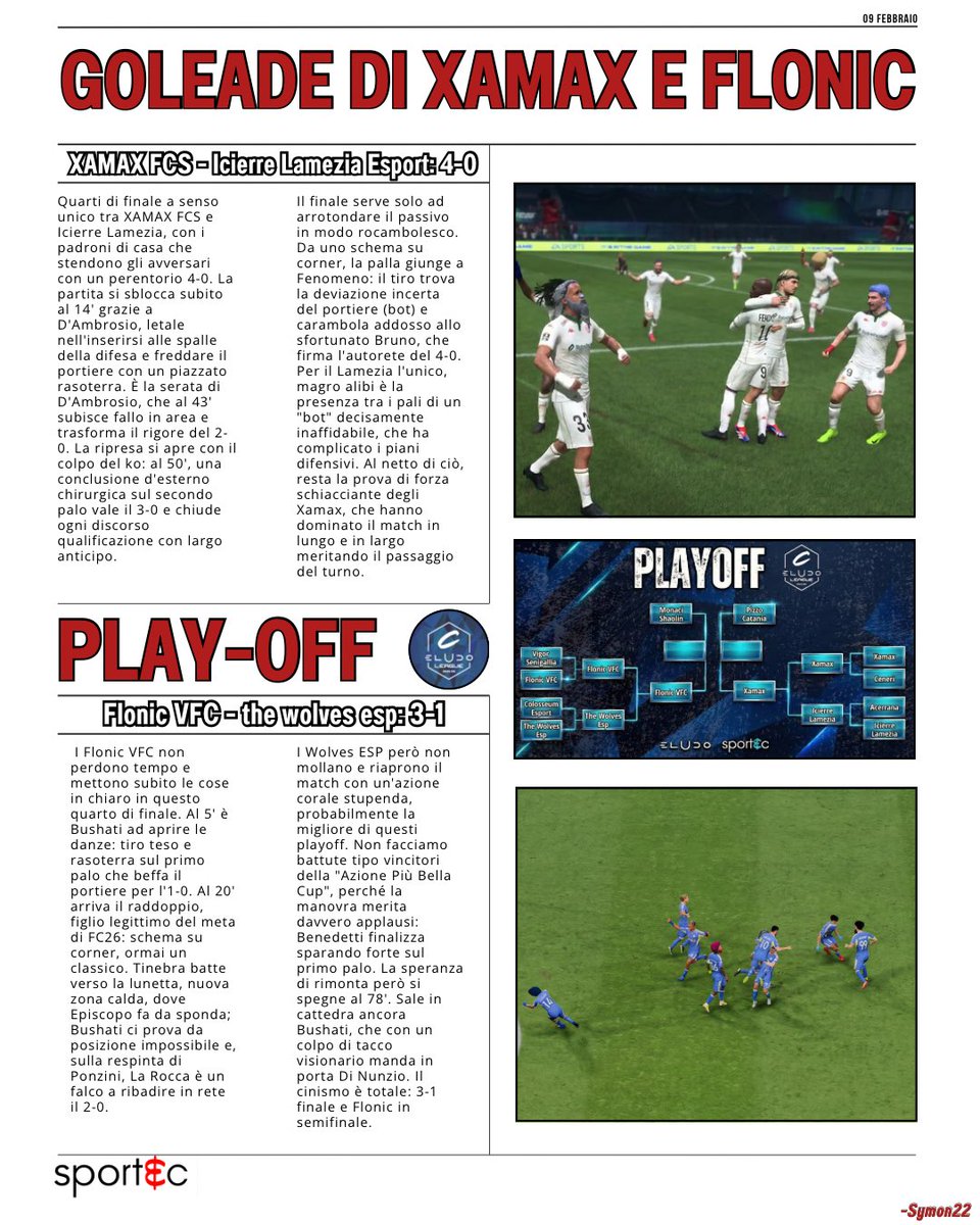 eLUDO_official's tweet photo. 🗞️Eludo News🗞️

Ventottesima uscita del nostro giornale 

📰 Notizie, Risultati, Interviste e tante altre curiosità nel nostro editoriale 

🎮 Si parla di Playoff e di Finali 

➡️ Condividi e metti like se parliamo di te o del tuo team 

#eludo #revolution #eafc26 #proclub https://t.co/6XSviMpDnk