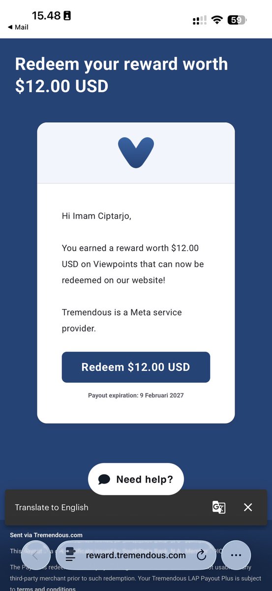 dnelz's tweet image. Earn $12 from Meta Viewpoints.

Plus, we'll both get 4,000 bonus points worth $12 if you complete the first two tasks before February 22nd.

Download the iOS app / Android app:
viewpoints.fb.com

Then use the code when signing up: FCO8AK

#referral #survey #facecook #meta