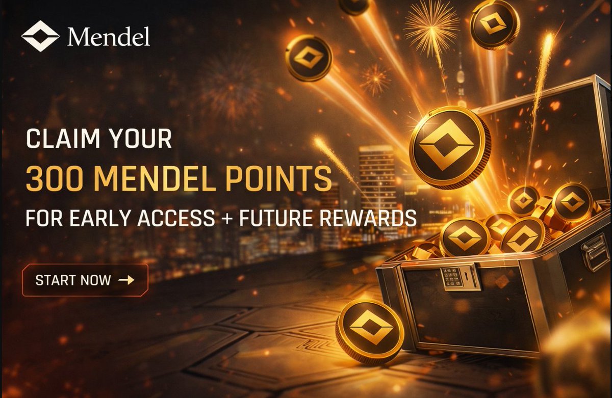 .<a href="/MendelNetwork/">Mendel</a> potential waitlist 🪂
-- Mendel Network is building Privacy-first Layer-1 for intelligent systems.

[Join early access and grab points for future rewards]

✔️Step by step guide --  
🍡Go to - mendel.network/?ref=MNDB077WJ
🍡Submit email.
🍡Complete all social task &amp;