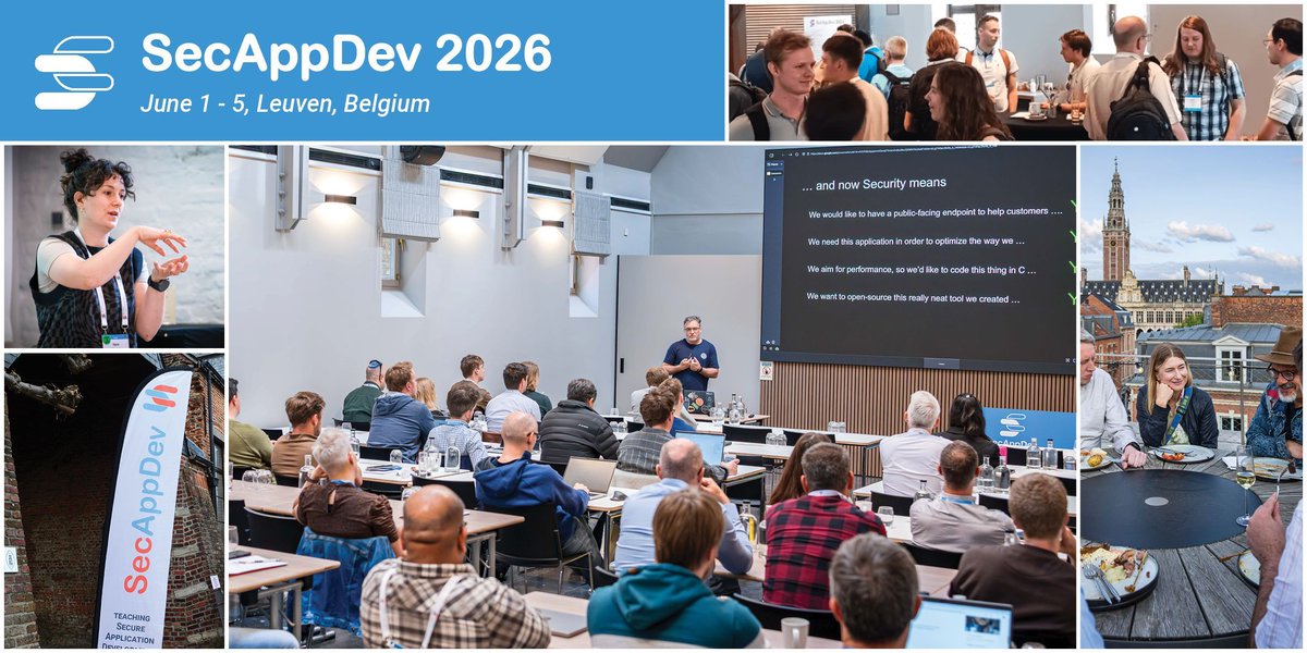 SecAppDev tweet media