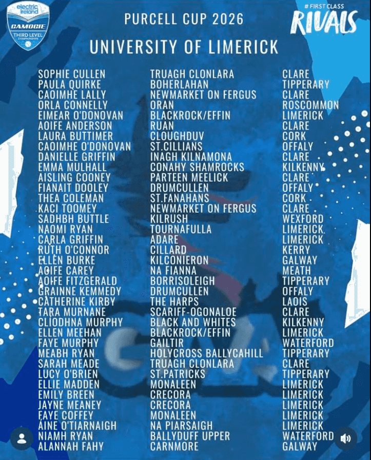 Blackwatercs's tweet photo. Congratulations to to Niamh Ryan, Ballyduff and UL , Camogie Purcell Cup Champions 2026. https://t.co/iH7jjyPFgP
