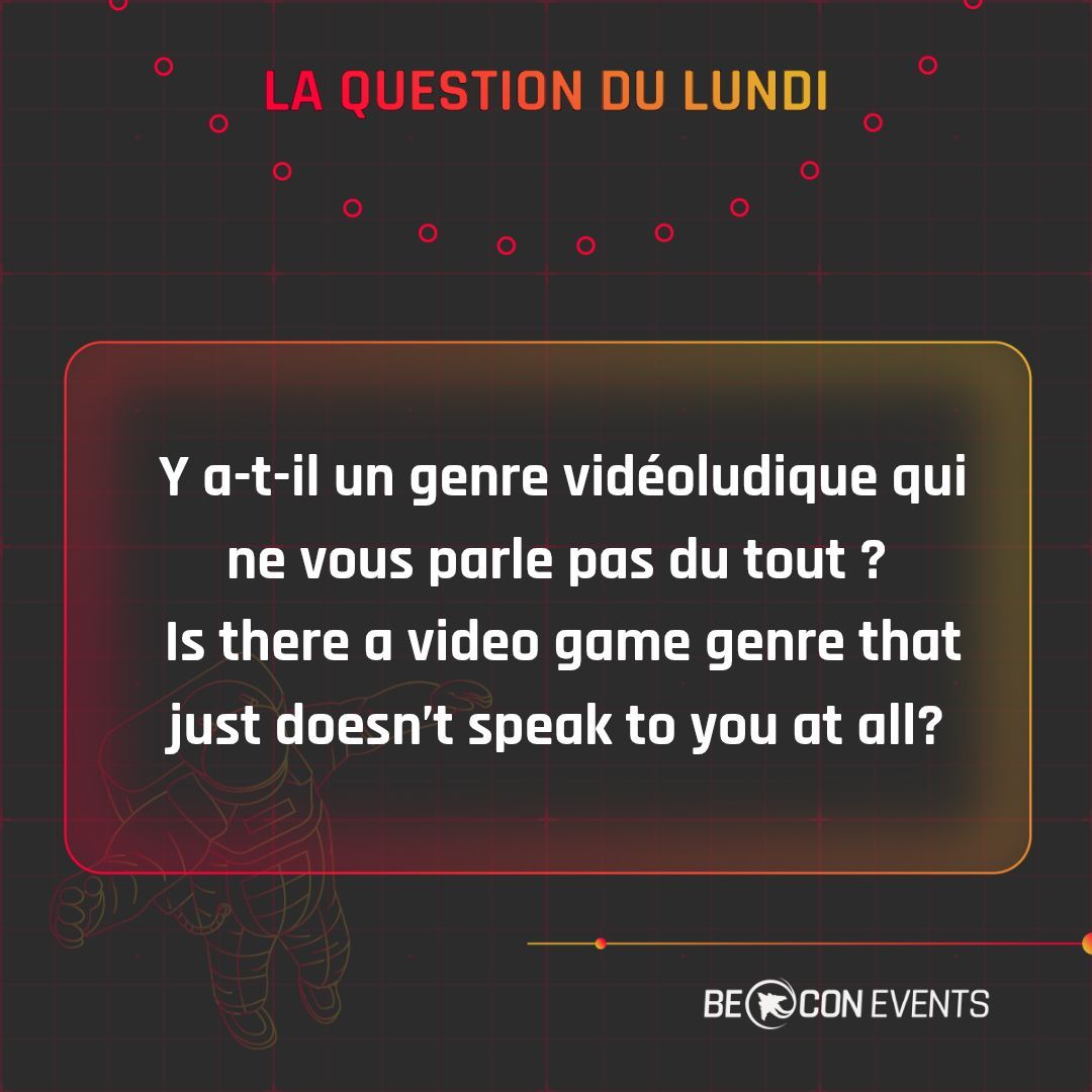 BeaconMagFR's tweet photo. Nous ? Le Battle Royale… pas notre truc 😅 Et vous, un genre que vous détestez ? 🎮

Us? Battle Royale… not our thing 😅 What about you—any genre you can’t stand? 🎮 https://t.co/15g2nVqxa2