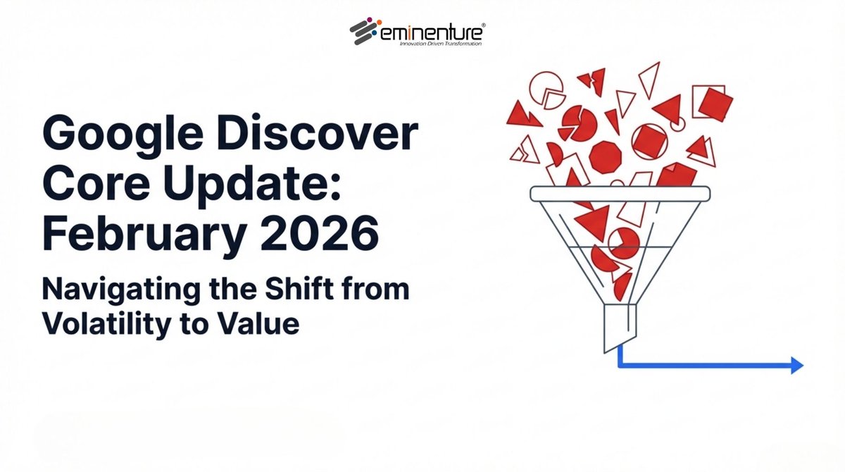 Eminenture's tweet image. Google Core Update - Feb 2026 Google didn’t change rules. It enforced them. SEO is about earning trust consistently. At #Eminenture, we offer SEO: a. Research-backed b. #EEAT-focused c. Built for long-term rankings Explore: tinyurl.com/evpc7bhy #GoogleCoreUpdate #Eminenture